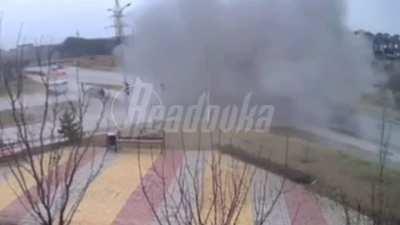 Explosion strikes down woman and dog in Belgorod. 