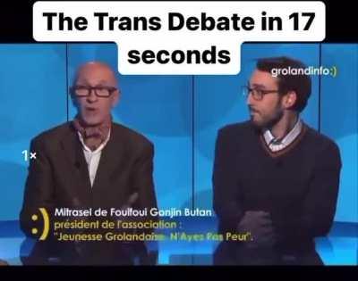 Debate made chaotic for good reason- fuck transphobes 