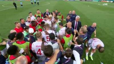 Seferović slapping teammate during team talk before penalty shootout vs France