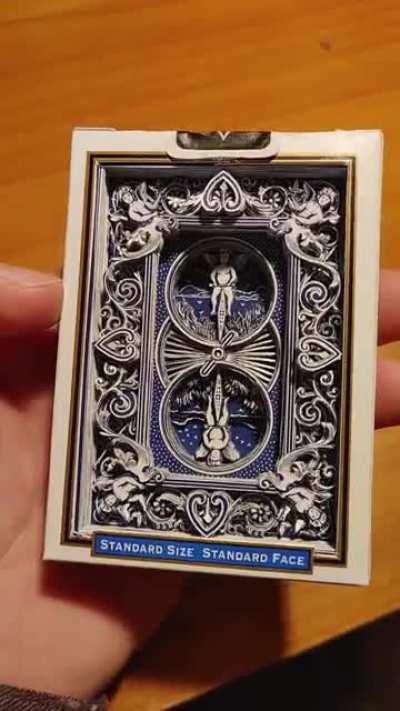 I make 3D art by cutting playing cards with an xacto blade.