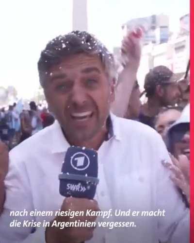 German reporter in Argentina