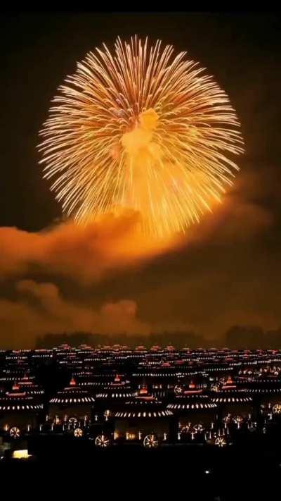 Willow firework over Japan