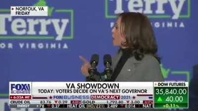 Harris 4 days ago: &quot;What happens in Virginia will in large part determine what happens in 2022, 2024, and on.&quot; Republicans just took Virginia.
