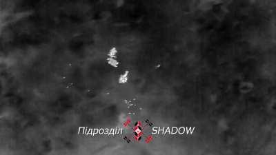 Shadow of Ukraine Unit drones, did even more night drone drops on Russian soldiers, looking effective. Posted today January 18 . Beginning part is from source, not my edit