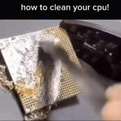 Clean your CPU for better performance