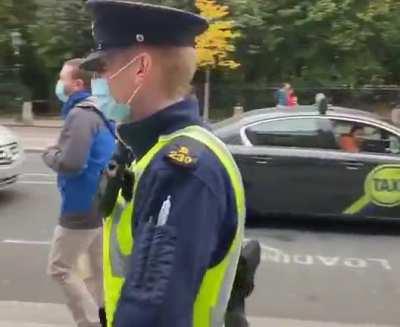 Irish policewoman gets spooked by plant