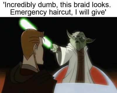 Jedi master of haircuts