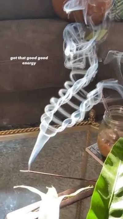 The way this incense burns