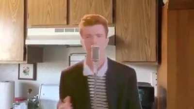 Rick Astley finds a rat in his fridge