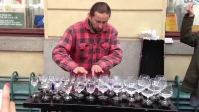 Glass Harp artist's unbelievable skills