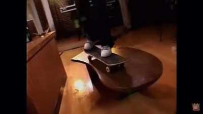 Tom green Carson Daly steve o does kickflips on coffee table while huffing nitrous!