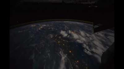 Time-lapse footage of the Earth as seen from the ISS