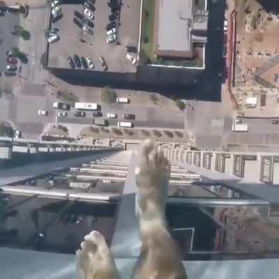 A 150-metre-high glass pool on the 42nd floor of a building in Houston, Texas.