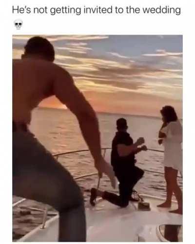 WCGW Proposing on a boat