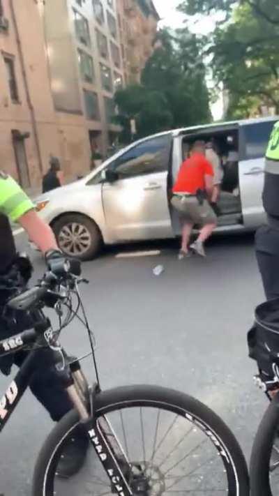 NYPD kidnapping 24 hour peaceful protest organizer in unmarked van