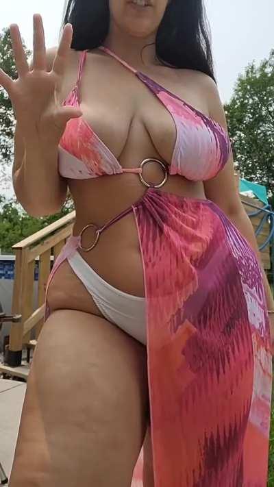 Big Tits Thick TikTok Chubby Bikini Thighs Thick Thighs Porn GIF