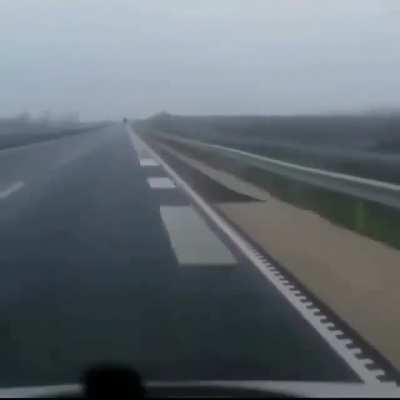 This is a road that makes music when drive on it