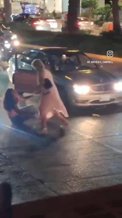 During a road rage incident, a young couple got out of their vehicle to beat up an elderly couple .It didn’t work out for the young couple 