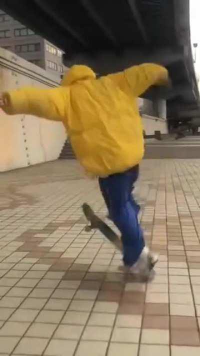 WCGW doing skateboard tricks near water