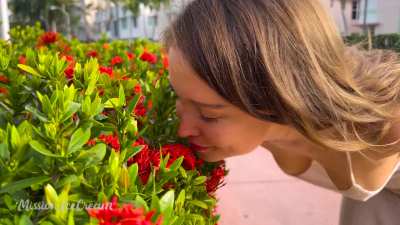 gotta stop and smell the flowers 