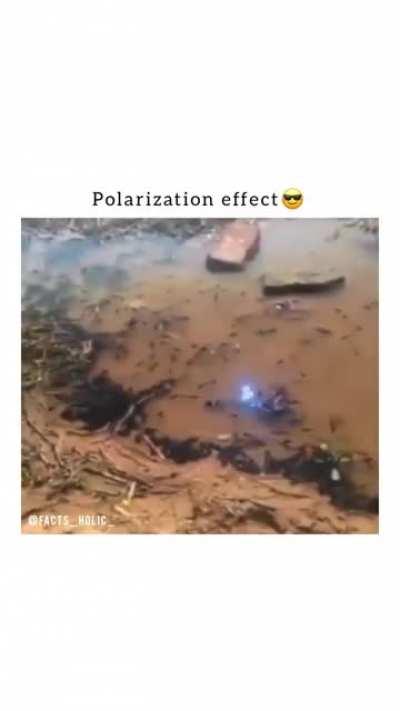 polarization effect! Polarization refers to an effect reducing the performance of batteries. This effect is a displacement of electrode potential from the equilibrium value. There are two types of polarization: activation and concentration.