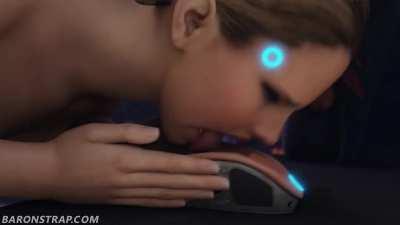 Meredith makes Chloe has to lick her own pussy (BaronStrap) [Detroit Become Human, Cyberpunk 2077]