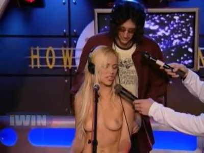 Penthouse pet Crystal Klein gets molested by Howard; also gets felt up by the staffers