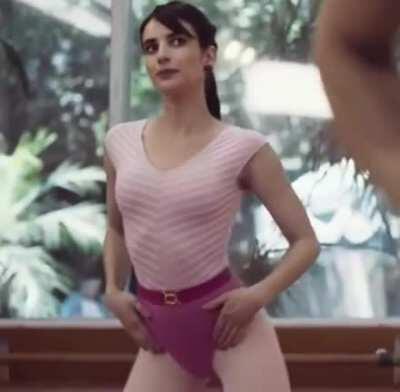 Emma Roberts - aerobics outfit