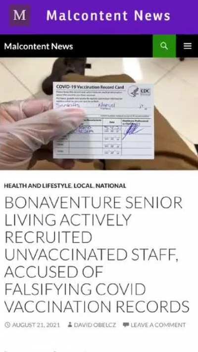 Oregon nursing home recruiter gets fired after making a video saying she will hire all the unvaxxed nurses that recently have been fired. A story in two parts.