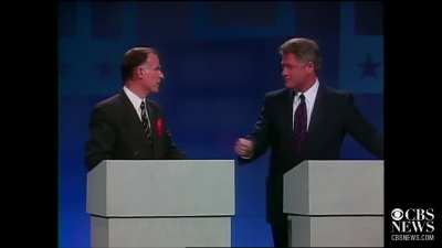 Jerry Brown and Bill Clinton throwing shade at each other during the 1992 primaries 