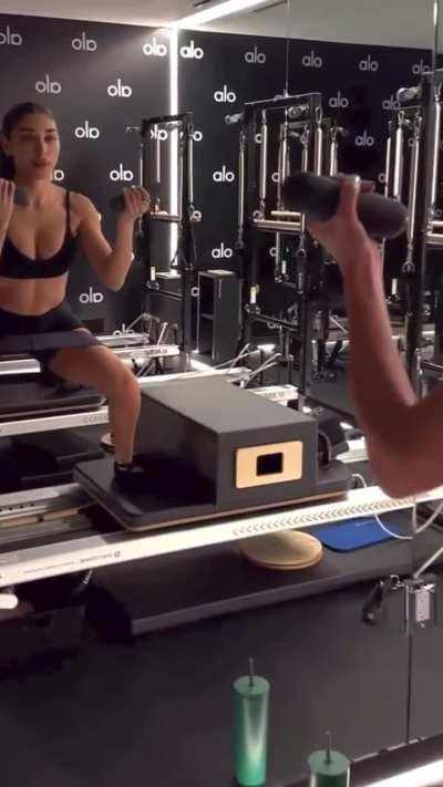 Chantel working out