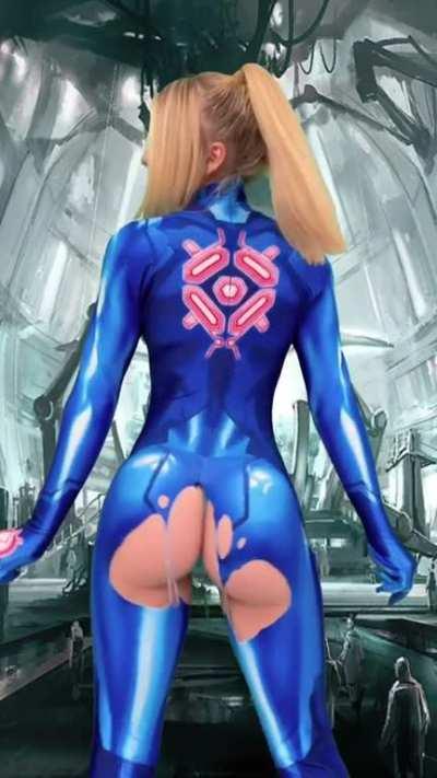 Samus ripped her Zero Suit 😈 by me