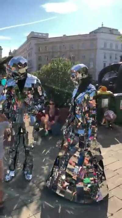 At a buskers festival in Vienna