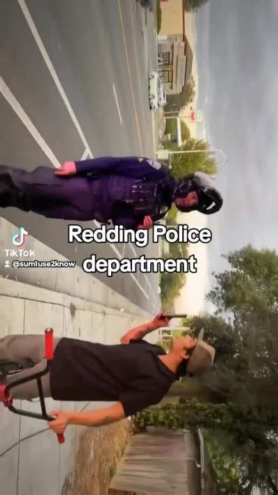 Redding Police Department in Redding CA is beating up and macing kids riding bikes now.