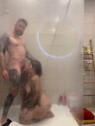 I love to suck him during the shower 