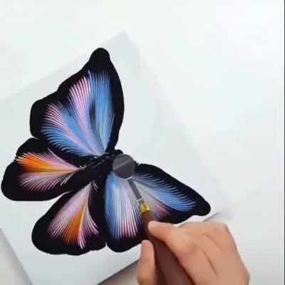 String art butterfly painting