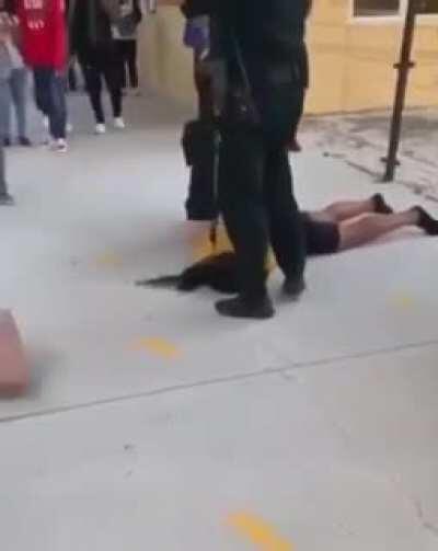 Cops arresting a girl by throwing the student to the ground knocking her unconscious while at school. Folks this shit is for real. We are headed in the wrong direction!