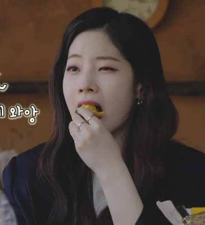 Dahyun Enjoying Her Sweet potato