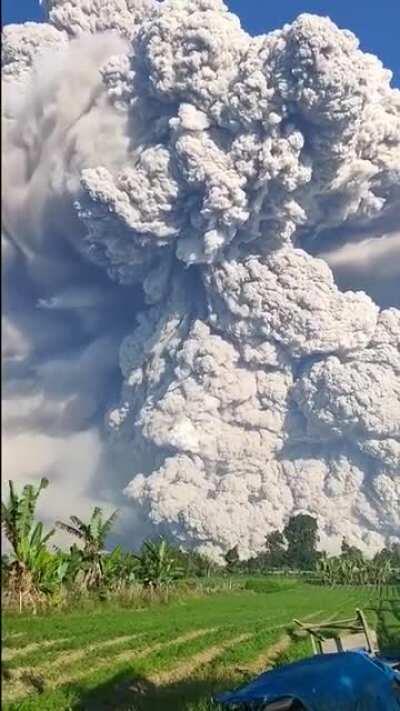 Eruption in Indonesia