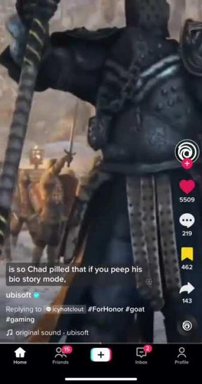 Even ubi knows whos the chaddest character