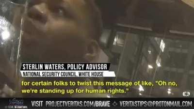 Sterlin Waters, security Council policy advisor for Biden, caught on hidden camera by Project Veritas saying that Biden will make Israel 