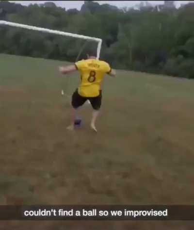 Playing 'Football' with a bowling ball