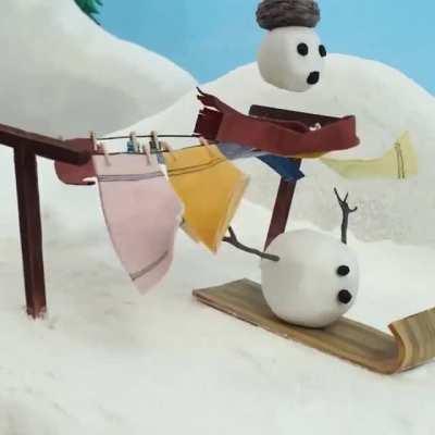 Happy Holidays stop motion by Andymation