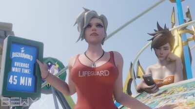 Lifeguard Mercy [Overwatch] (bewyx)