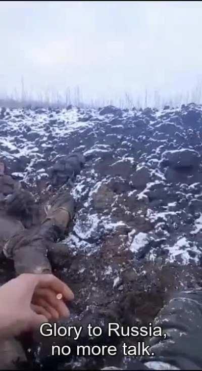 The last video recorded by a Russian marine prior to getting killed by Ukrainian forces in Ugledar.