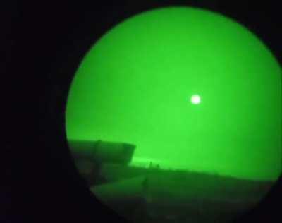 During the night Russians observe the shot and impact of Ukrainian 155mm cluster artillery.