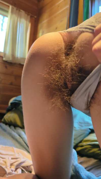 This is what a never shaved ass looks like