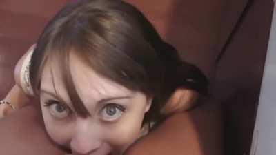 Eye Contact while Receiving Oral Pussy Licking