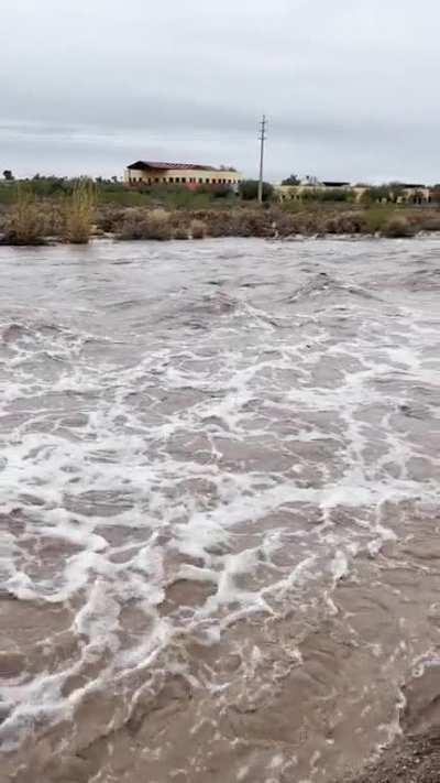 Rillito River is Temporarily A River Again ! 🌧️