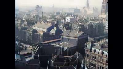 Rotterdam footage before WW2 (AI enchanced & colorized)